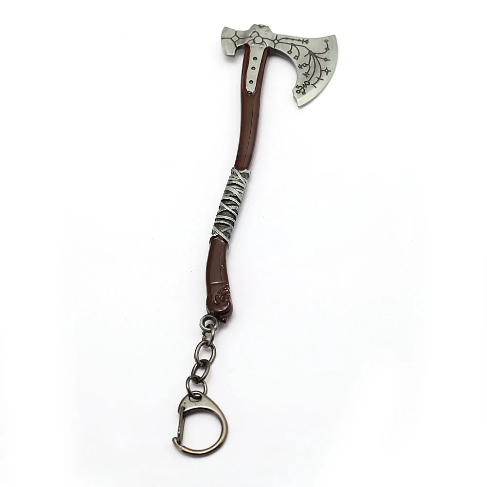 Buy God of War 4 Keychain Kratos Ice Weapon Leviathan Axe Pendant Metal Key