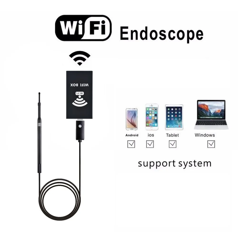 Medical Endoscope USB and WIFI 2 in 1 Ear Cleaning Endoscope 5.5mm lens