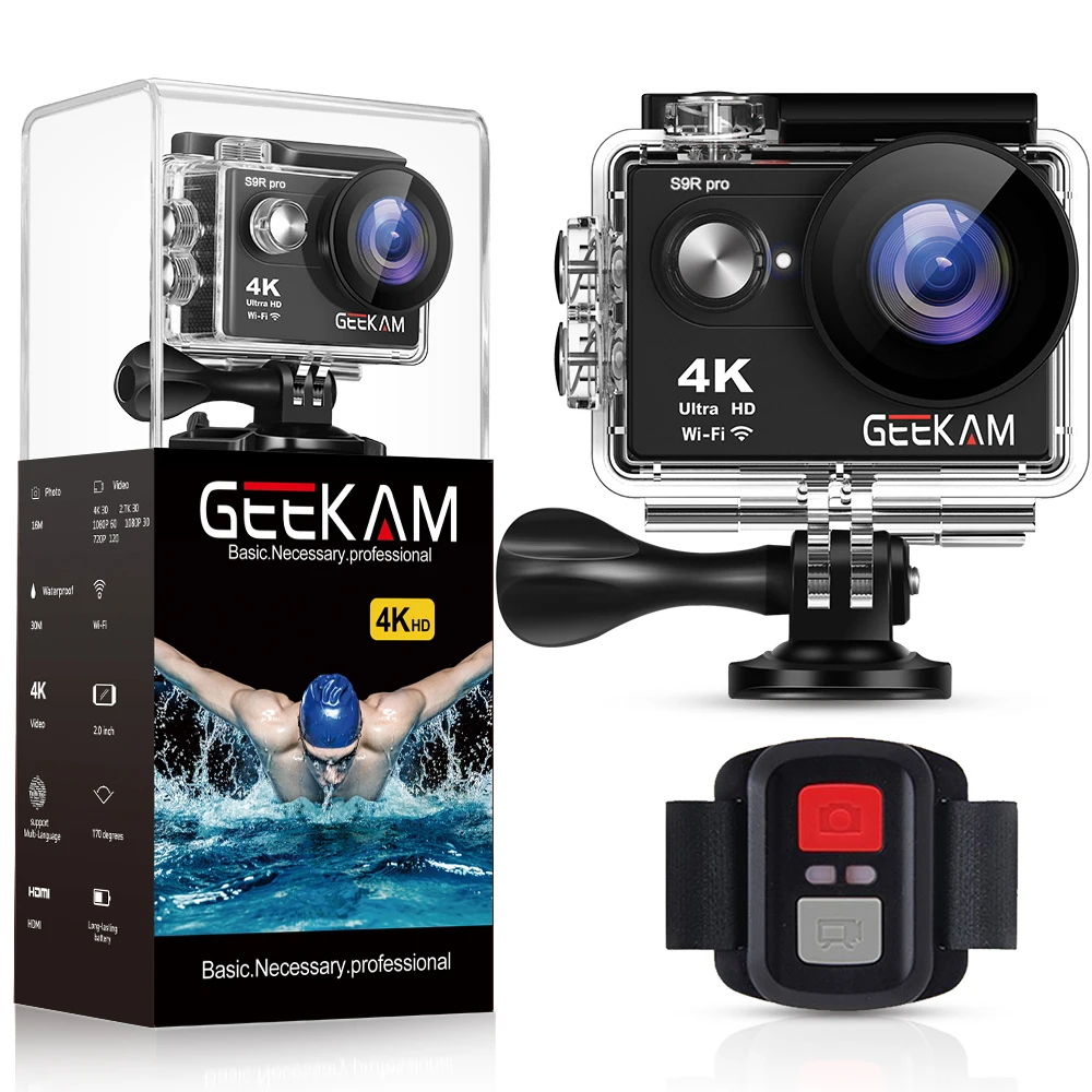  GEEKAM S9Rpro Action Camera Ultra HD 4K 30fps 16MP WiFi 2.0