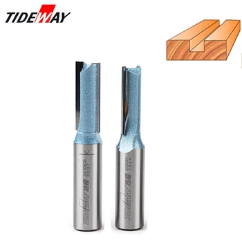 

Tideway 1/2" Shank Industrial Grade Straight Bit Woodworking Tools Tungsten Router Bit For Wood Carbide Endmill Milling Cutter