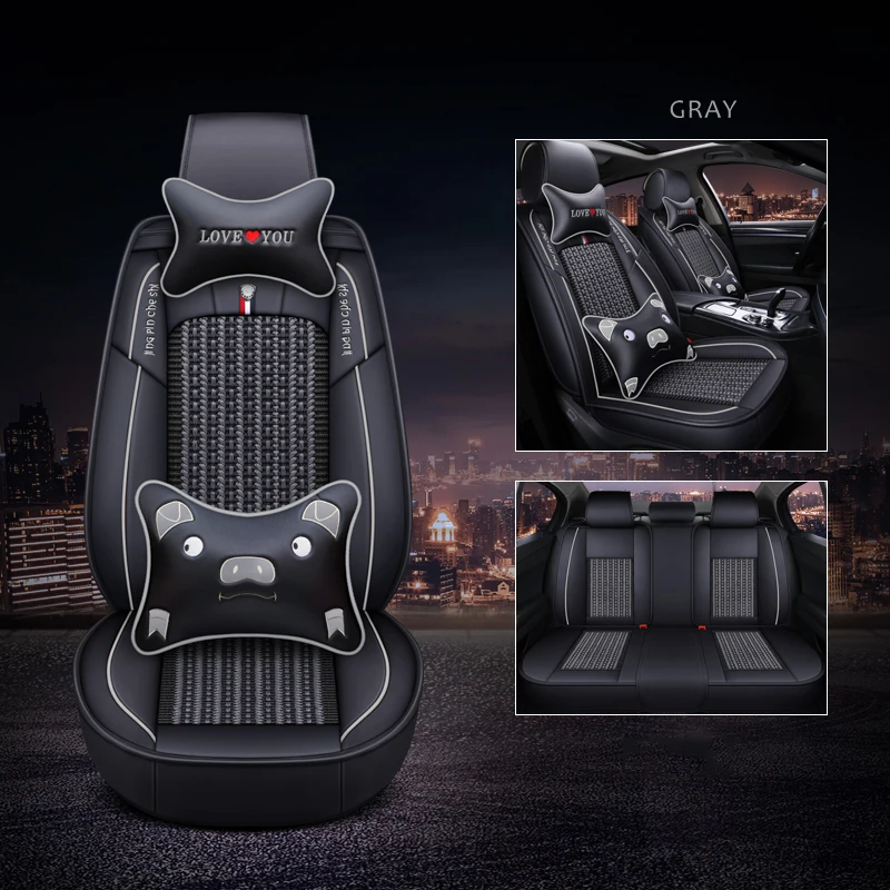 

WLMWL Universal Leather Car seat cover for Honda all models CRV XRV Odyssey city crosstour civic crider vezel fit accord