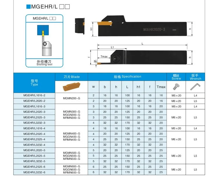 MGEHL1616-1.5 MGEHR1616-1.5 MGEHR1616-2 MGEHR1616-2.5 MGEHR1616-3 MGEHR1616-4 MGEHL1616-2 MGEHL1616-3 точения держатель инструмента