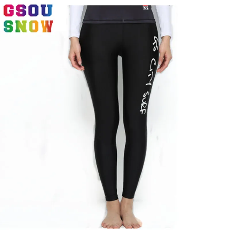 GSOU SNOW New Women's Jammers Swimwear Rashguard Long Swimming Pants