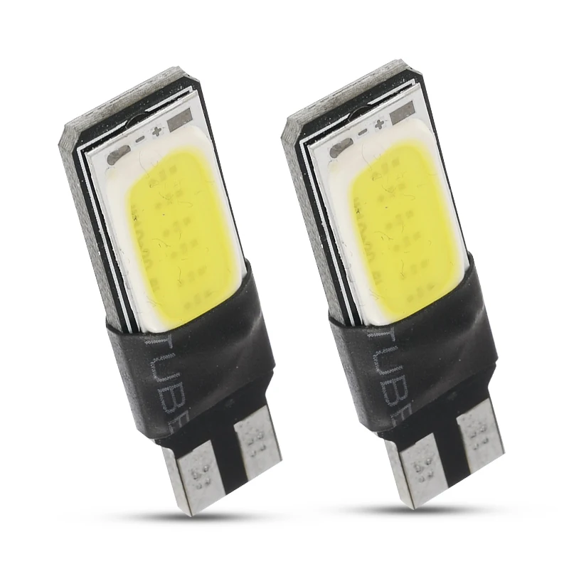 

2Pcs High power t10 w5w led cob car led t10 194 501 168 white car light fog Lamp interior light w5w t10 LED interior Bulb