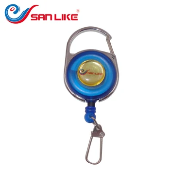 

Outdoor fishing accessories Retractable Badge Reel Telescopic Buckle Keychain Reel Line Clip Anti Loss Device Connector