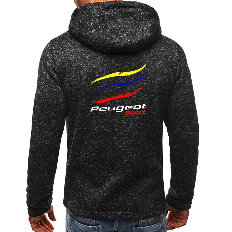 

LOGO Print Zipper Hoodie Slim Warm Sweatshirt Jacket