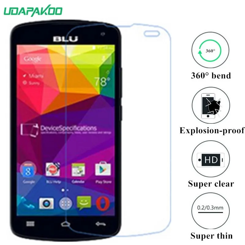 Udapakoo прозрачная закаленная (мягкое стекло) пленка для BLU Studio X8 HD нано
