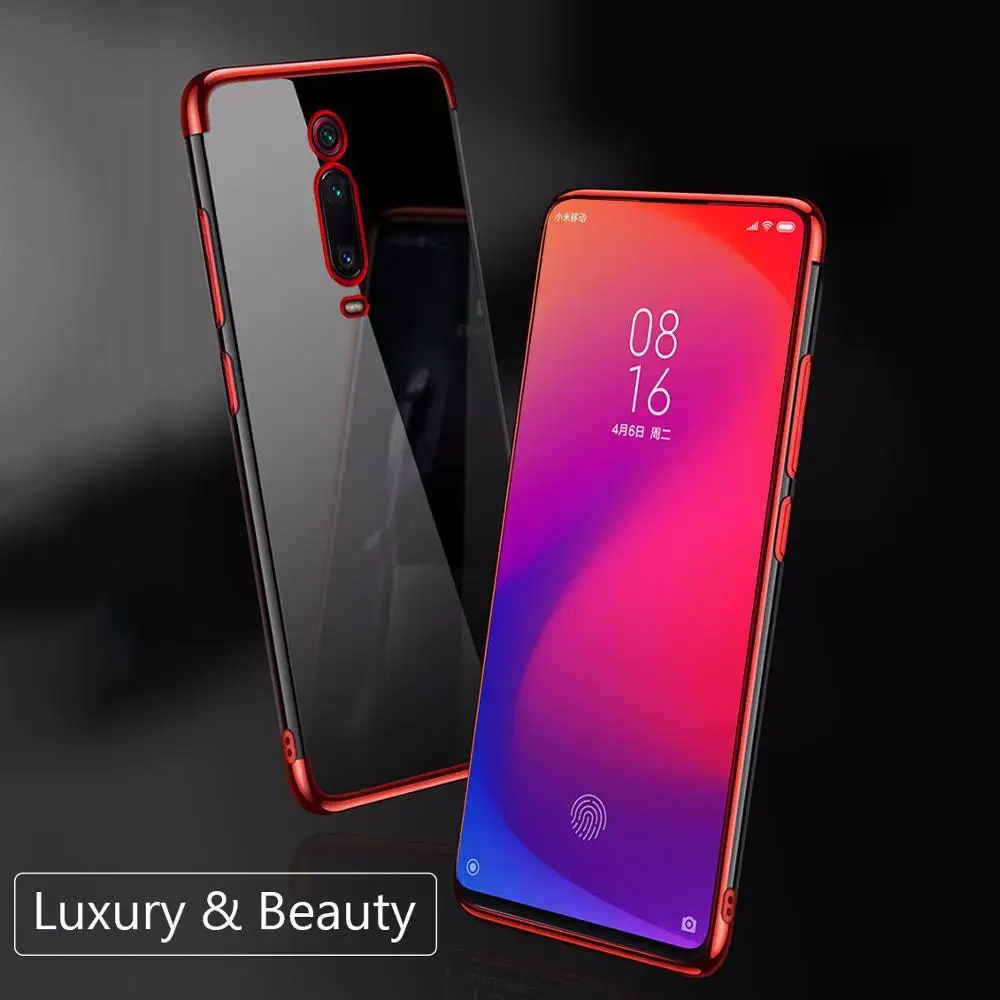 

For Xiaomi Mi 9T Pro Mi9T Redmi K20 K20Pro 7 Case Plating Soft Clear Phone Cover For Redmi Note 7 6 5 5A Global 5Plus Case Shell
