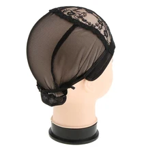 Регулируемый кружевной передний парик шляпа парик делая Weave cap эластичная сетка для волос черный-один размер подходит для большинства людей