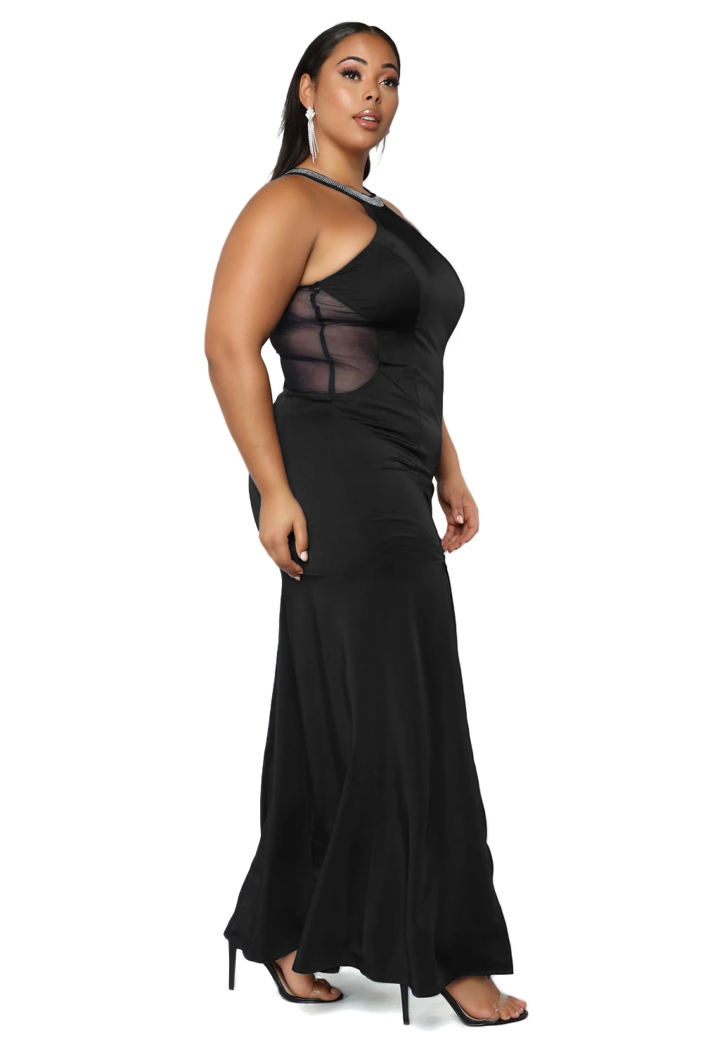 Black-Twisted-Love-Plus-Size-Maxi-Dress-LC611049-2-3