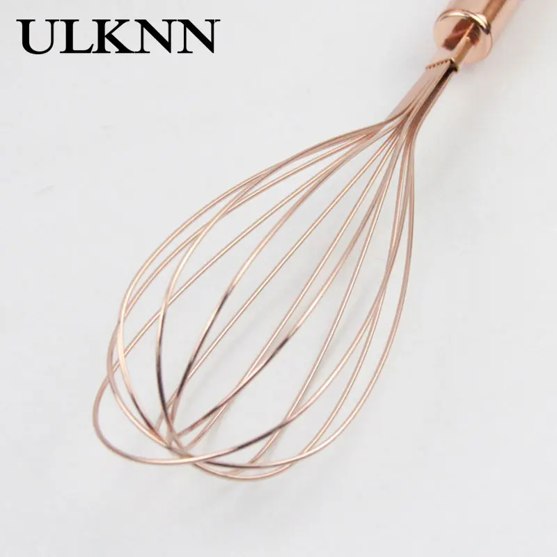 

ULKNN Manual Egg Beater Encrypted Steel Wire Fastening Fastener Grip Comfortable Make DIY Baking Salad Dressing Egg Beater