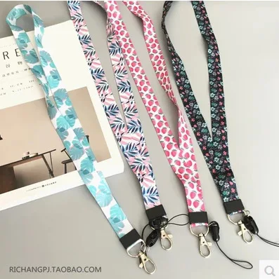 

Leaves Fruit Neck Strap Lanyards for keys ID Card Gym Mobile Phone Straps USB badge holder Bag Hang Rope Pendant Lariat Lanyard