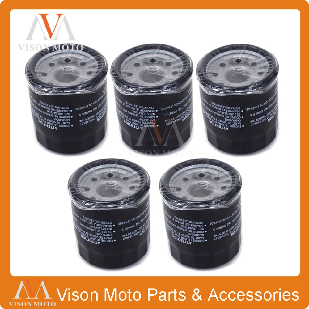 5PCS Motorcycle Oil Filter Cleaner For HONDA VTX1300 VTX 1300 GL1800 GL 1800 NRX1800 NRX 1800
