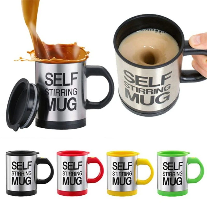 

400ml Automatic Self Stirring Mug Coffee Milk Mixing Mug Electric Double Insulated Smart Cup Lazy Stainless Steel Thermal Cup