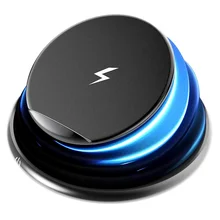 Tongdaytech 10 Вт Qi Беспроводное зарядное устройство для iPhone XS X 8 складной светодиодный ночной Светильник подставка для быстрой зарядки без проводов для samsung S10