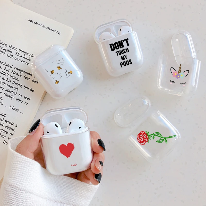 

Summer Fruit Strawberry Watermelon Flower Earphone Case For AirPods Cover Transparent Hard Case for Apple Airpods Charging Bags
