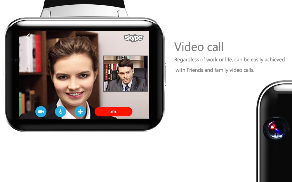  Smartch New Bluetooth Smart Watch DM98 With Camera WCDMA GPS Android 4.4 OS 3G MTK6572 Dual Core 1.