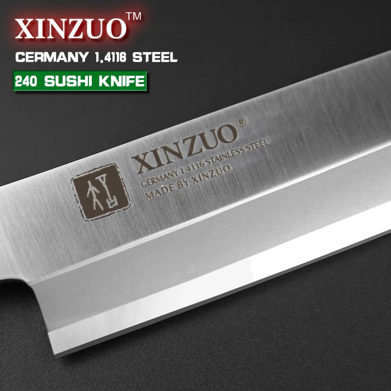 Xinzuo 9.5 дюймов сашими нож с ножнами Германии стали Кливер кухонные ножи