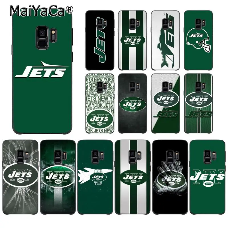 

MaiYaCa New York Jets Silicone TPU Soft black Phone Case for Samsung S9 S9 plus S5 S6 S6edge S6plus S7 S7edge S8 S8plus