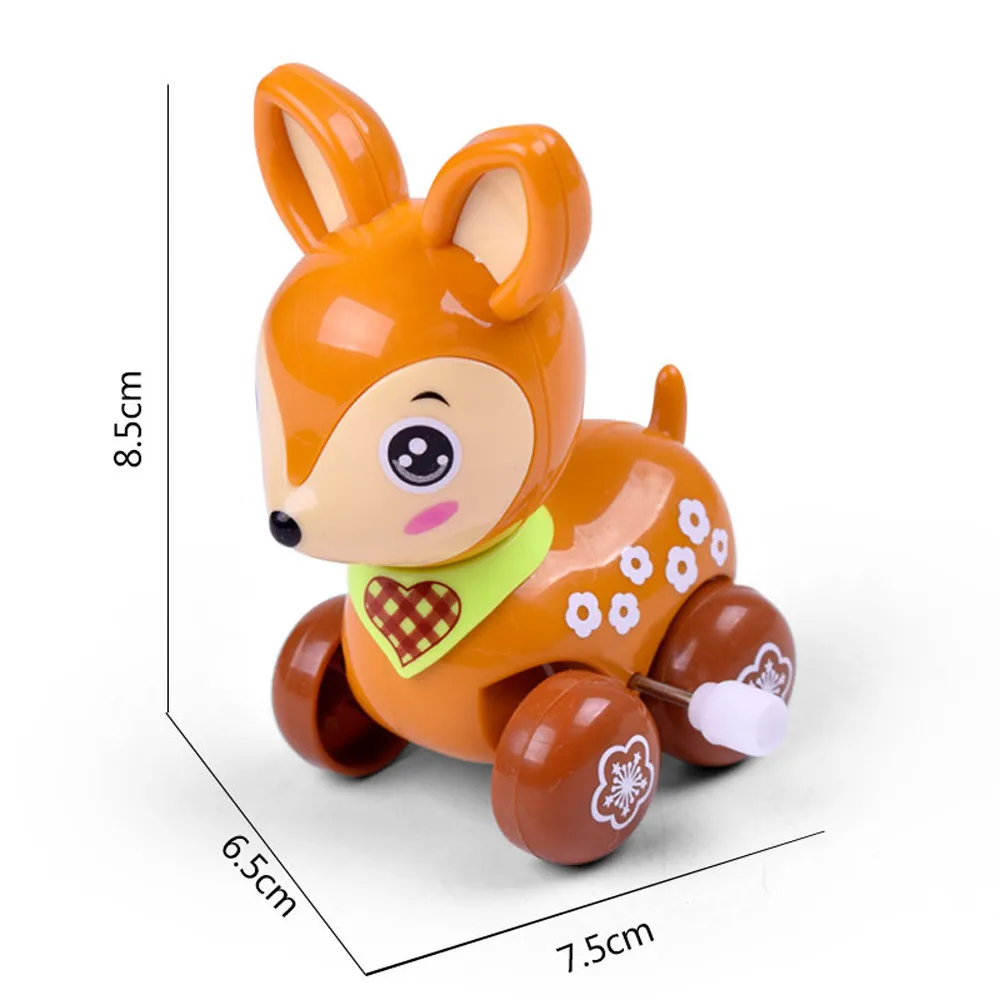 

Deer Clockwork Funny Toy Cartoon Sika Deer Clockwork Car Educational Toys toys for children brinquedo menino birthday surprises