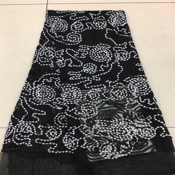 

White Lace Ribbon DIY Handicrafts Embroidered Net Cord For Sewing Decoration african lace fabric HJ63-2