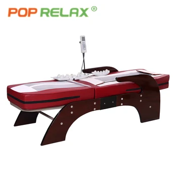 

POP RELAX thermal massage bed full body electric heating spine relax massager health care rolling Korea jade roller massage bed