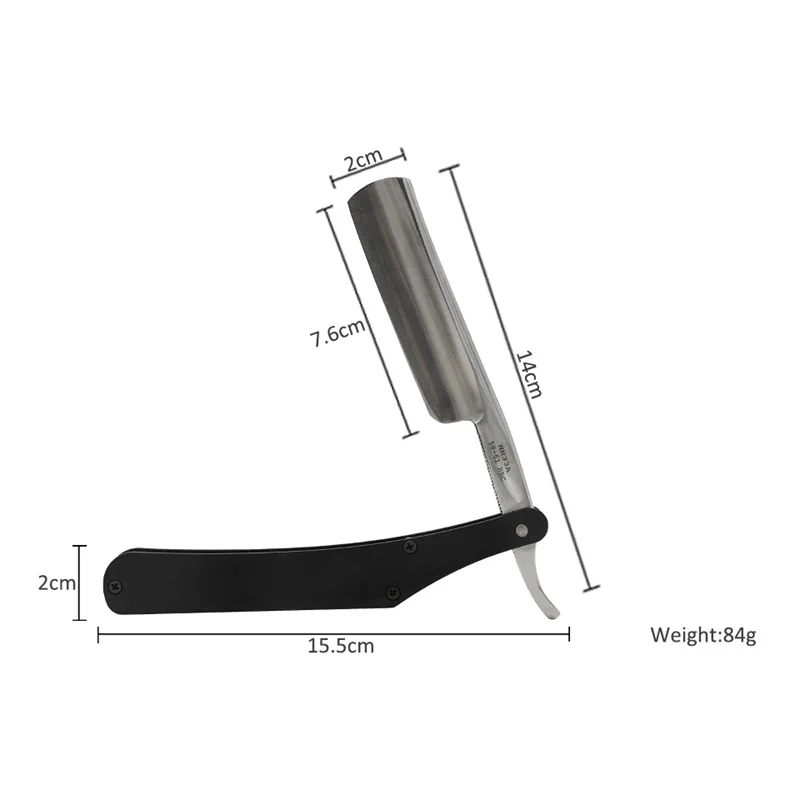 CestoMen прямой край крючок из углеродистой стали лезвие бритвенный нож из нержавеющей стали карманный складной Опасная бритва для парикмахерской бороды бритья