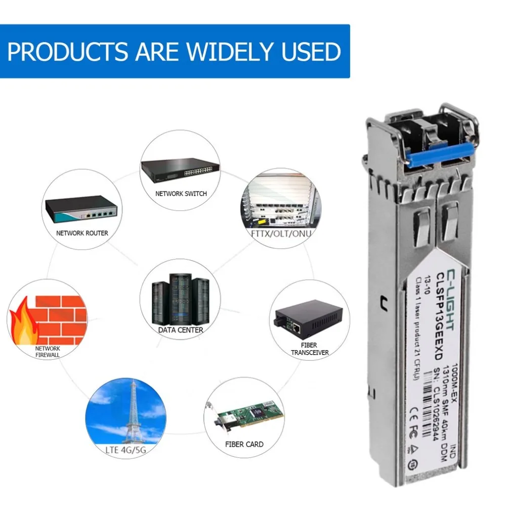 C-light glc-lh-smd 1,25 Гбит/с sfp lc разъем оптический модульный SFP приемопередатчик с DDM для Juniper TP-Link