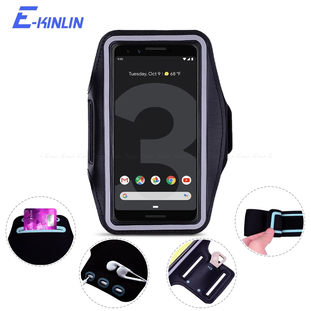 

Outdoor Arm Band Cover Case For Google Pixel 2 3 3a XL 2XL 3XL Nexus 6P 6 5X 5 4 Sport Running Gym Phone holder Bag Pouch
