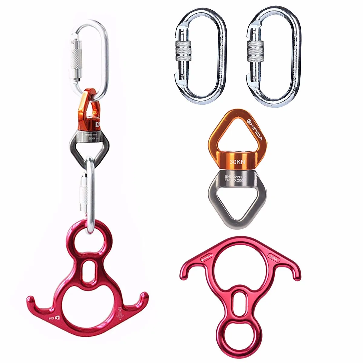 

Lock Set 4Pcs Aerial Silks Hardware Aerial Dance Silks Safe Professional Rigging