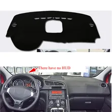 Dongzhen приборной панели автомобиля Избегайте свет коврик для peugeot 3008 2013- без HUD Pad Инструмент крышка платформы Авто Автомобиль Стайлинг