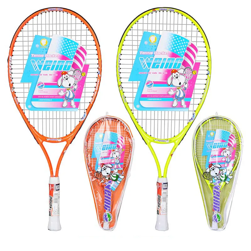 WEING Подлинная последние теннисные ракетки детская 17 Дюймов Теннисные ракетки высокое качество супер демпфирования мяч молодежи gif