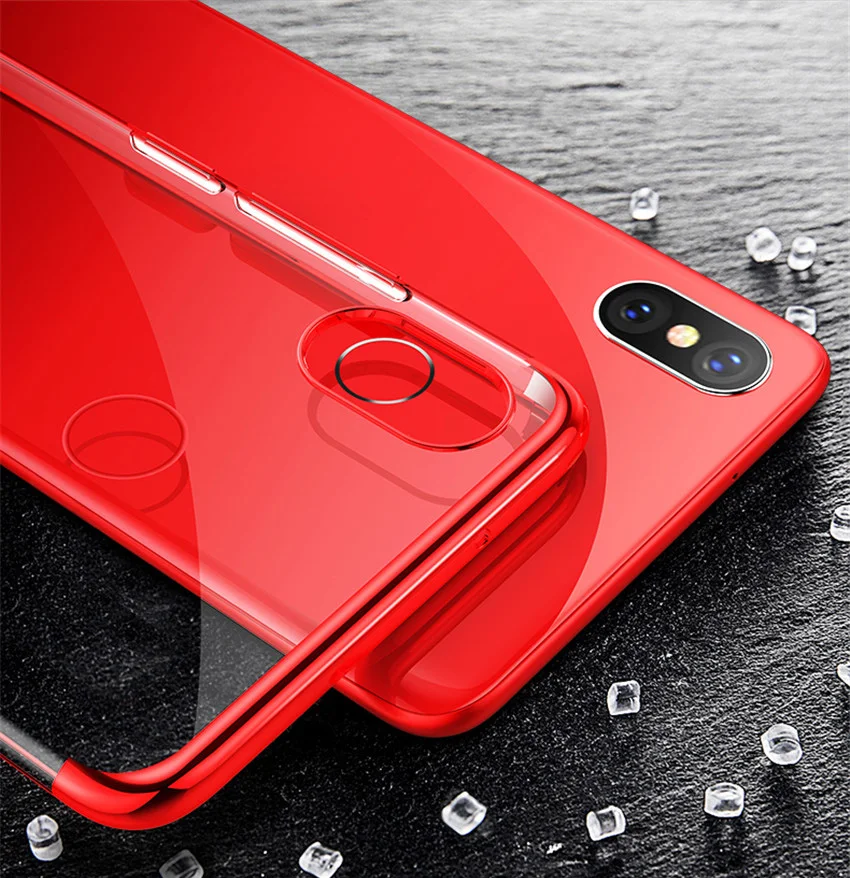 Ultra Thin Soft Transparent TPU Case For Xiaomi mi max 3 clear plating bumper cover for Xiaomi mi max 3 max Phone Case Capa (6)