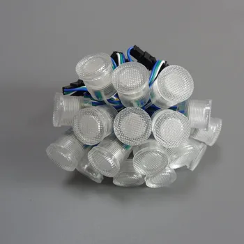 

500pcs/lot DC5V Pixel LED Module WS2811 Full Color 20mm Diameter transparent Cover Waterproof LED Lighting Modules