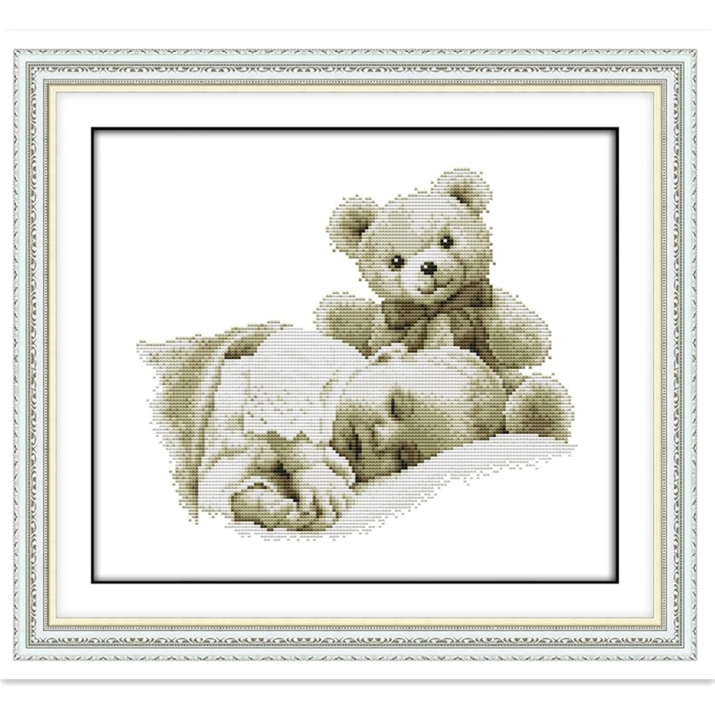 

Sleeping Boy And Doll DIY SET Chinese Counted Cross Stitch Pattern Home Decor Embroidery Cross Set Home Decoration Needlework
