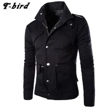 T-bird Jacket Men Winter 2017 Coat Male Bomber Jacket Men Slim Large Size Brand Outwear Mens Cotton Jackets Clothing 4XL ZKXSAXK