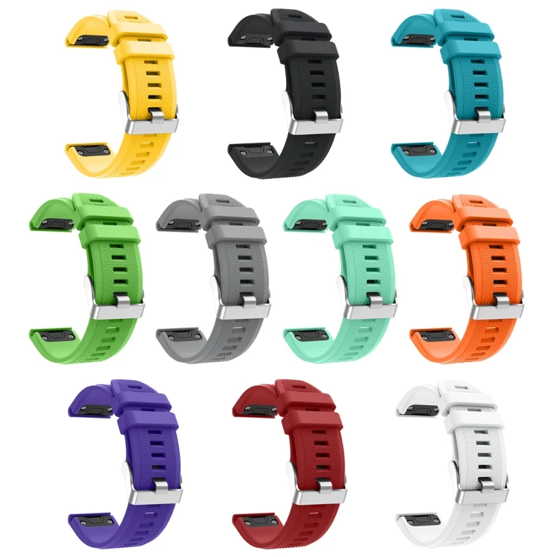 

OOTDTY 22MM Watchband for Garmin Fenix 5 for forerunner 935 GPS Watch Quick Release Silicone Easyfit Wrist Band Strap