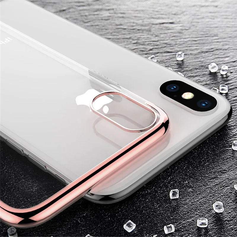 

MOUSEMI For iPhone 7 8 6 X Case Silicone Soft Transparent Clear Funda Girl Phone Cases For iPhone 6 6s 7 8 Plus X Case On Covers
