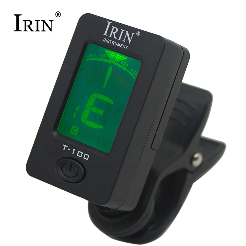 

IRIN Mini Clip-On LCD Digital Electric Guitar Tuner for Acoustic Bass Violin Ukulele Chromatic Electronic Guitar Accessories