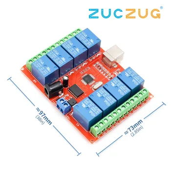 

Smart Electronics 8 Channel DC 12V Relay Module /Computer USB Control Switch Driver / PC Intelligent Controller