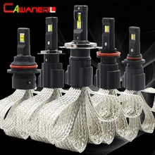 Cawanerl 2 шт. 60 Вт H1 H3 H4 H7 H8 H9 H11 9005 HB3 H10 9006 HB4 автомобиля светодиодный светильник 6400lm 6500 К Белый 12 В авто фар противотуманных фар