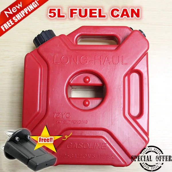 5litre Fuel Tank Jerry Cans Spare Plastic Petrol T...