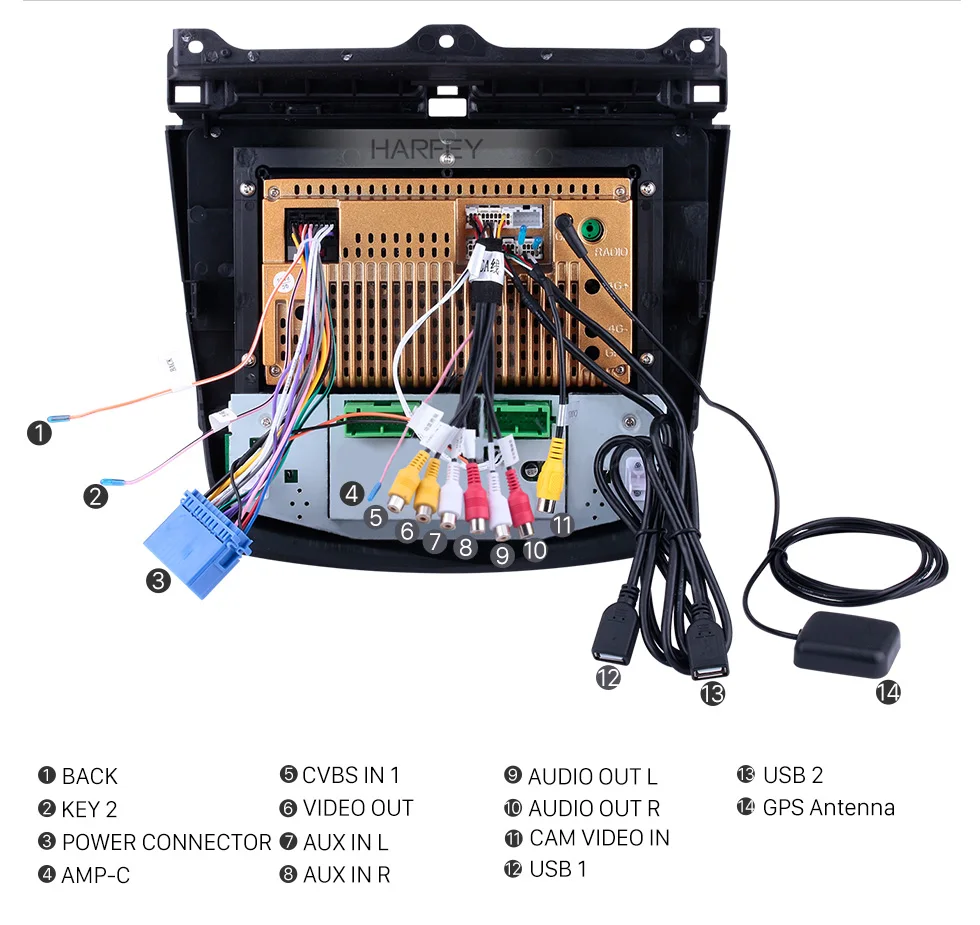 Perfect Harfey Android 8.1 10.1 inch HD Touchscreen Car Radio For Honda Accord 7 2003-2007 GPS Bluetooth Head unit car multimedia player 16