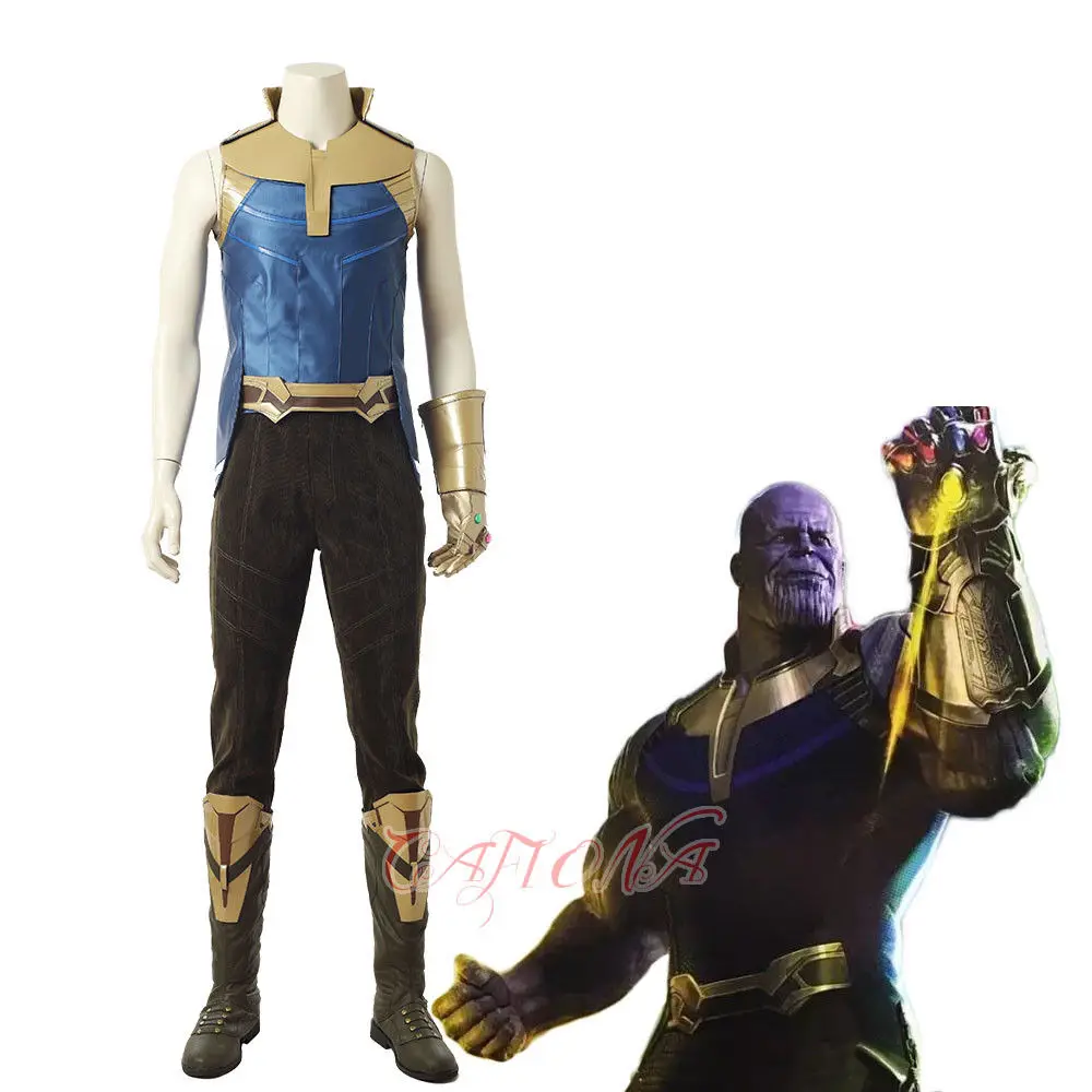 

Cafiona 2018 New Avengers 3 Infinity War Thanos Cosplay Costume Super Hero Cool Man Outfits