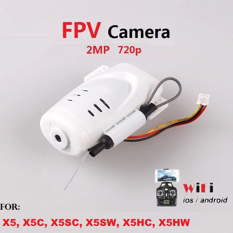 

720p 2MP WiFi FPV Camera For SYMA X5C X5 X5C-1 X5SC X5SW JJRC H5C RC Drone Quadcopter With Phone Holder Syma Camera Spare Parts