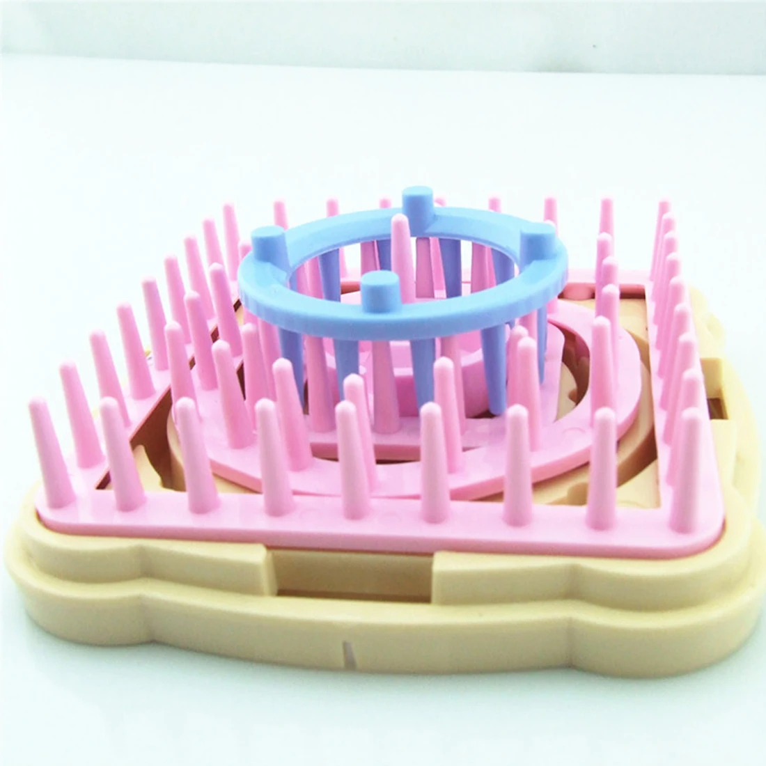 

New Color Random 6Pcs Knitting Loom Flower Daisy Pattern Maker Wool Yarn Needle Knit Hobby Loom Knitting Machine Sewing Tools