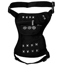 Мужская стимпанк Байкерская талия бедра падение ноги сумка ремень путешествия крест поясная сумка