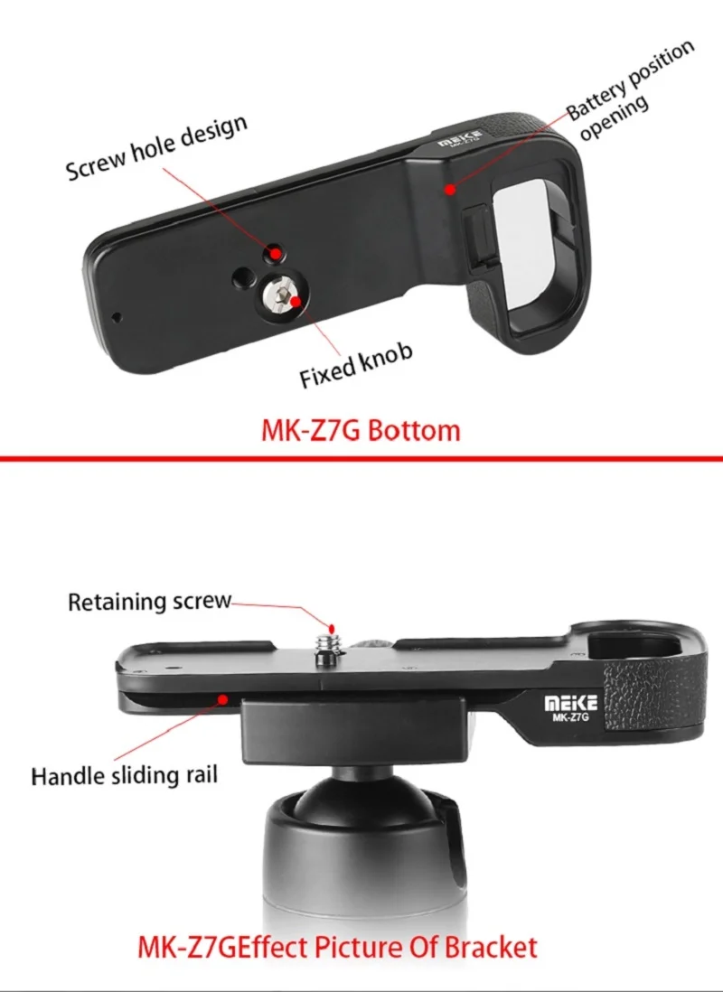 Meike MK-Z7G Aluminum Alloy Hand Grip Quick