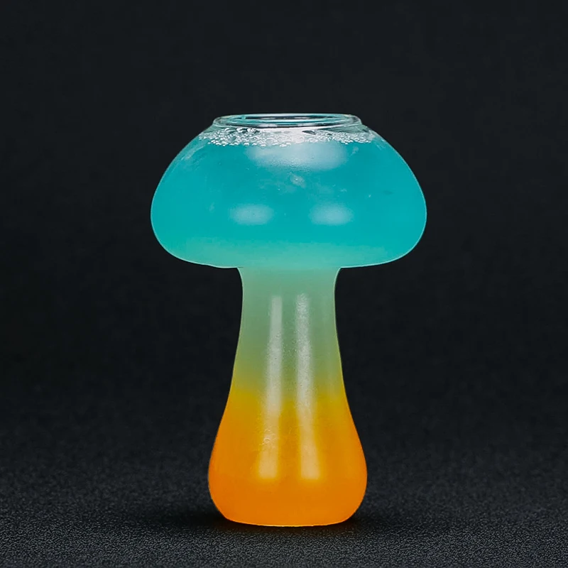Free Shipping 4PCS Creative Cocktail Glass Mushroom Shape Clear Glass Wine Beer Glass Set of 4