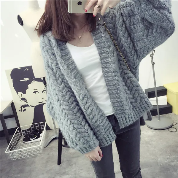 2018 Women Winter Cardigans New Fashion Computer Knitted